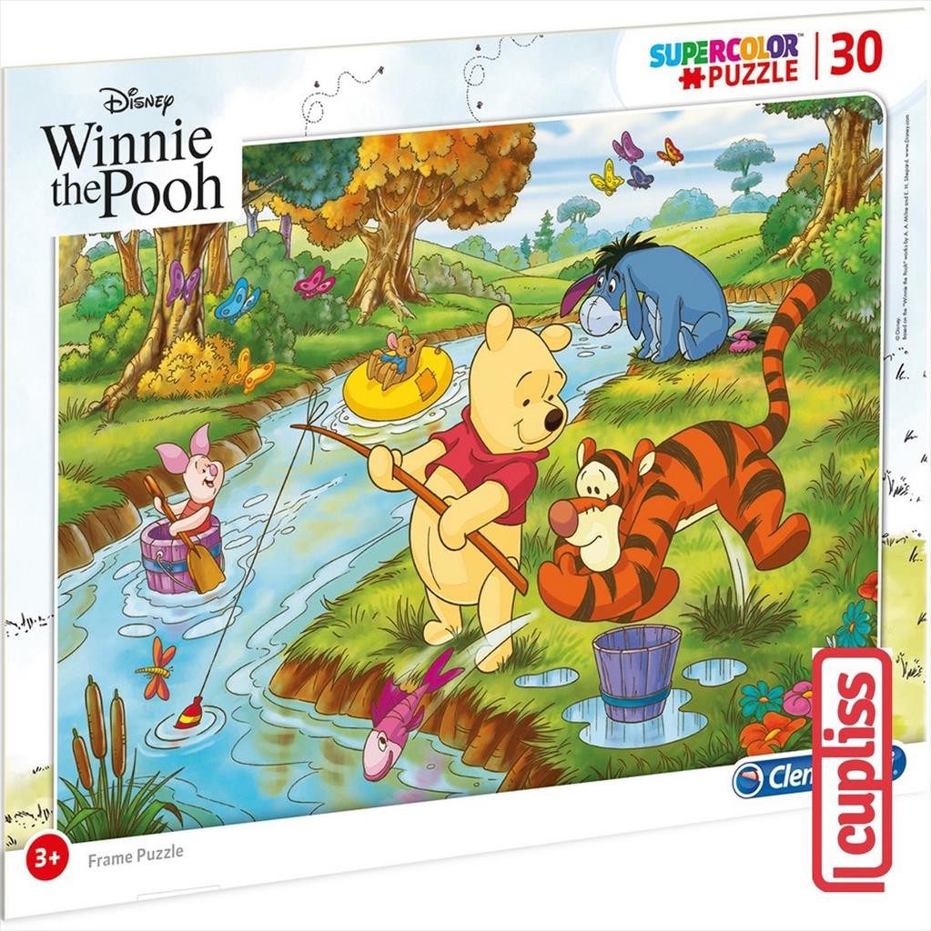 Clementoni 22704 Disney Winnie the Pooh Fishing Frame Puzzle 30 pcs