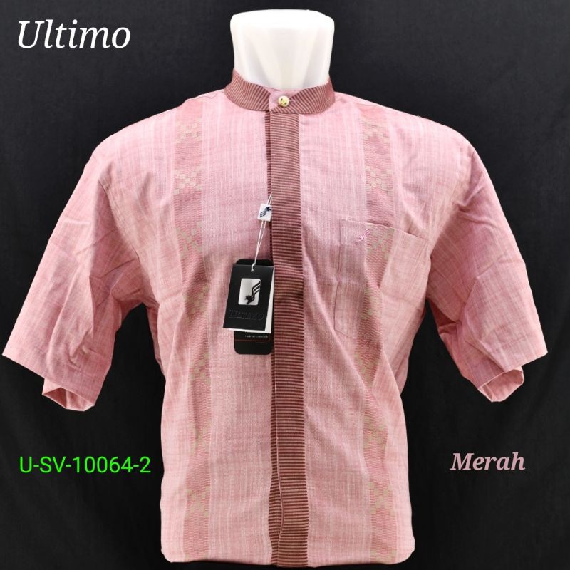Kemeja Koko Pria Lengan Pendek Ultimo U-SV-10064-2 Import