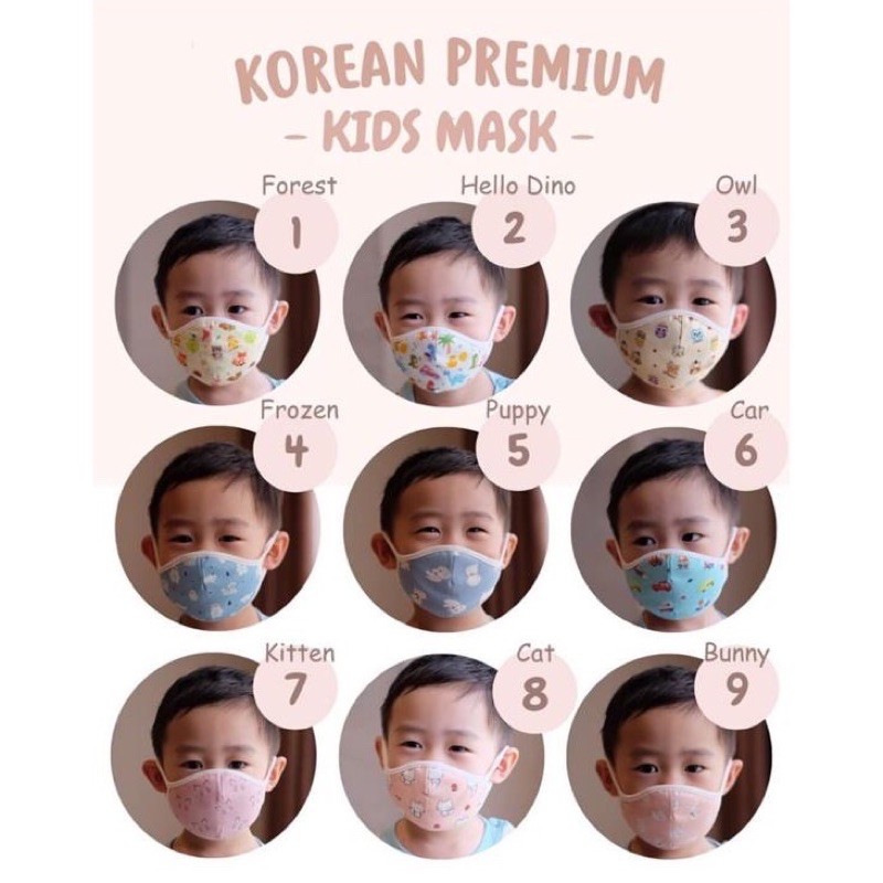 Down to earth Benian Korean Kids Mask Masker Anak Premium