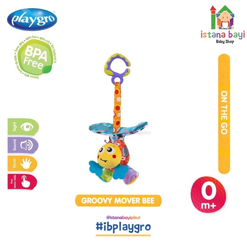 Playgro Groovy Mover Bee - Mainan Bayi