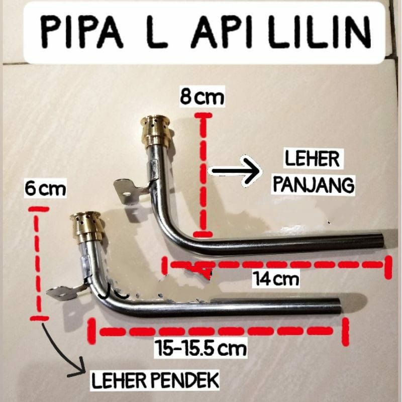 Burner Pipa Api lilin Set , Spare part Kompor gas Rinnai