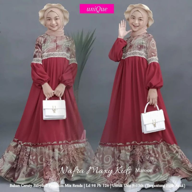 Gamis Nafra Maxy Kids Kekinian