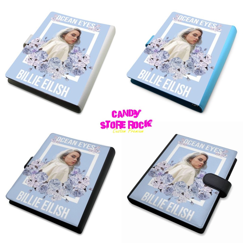 

Binder Notebook A5 (+isi kertas) Custom - Billie Eilish Ocean Eyes Cover