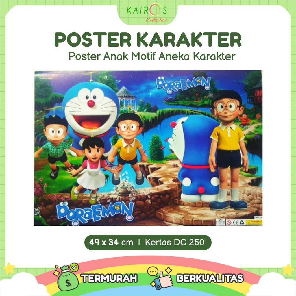 Poster Kartun Anak Belajar