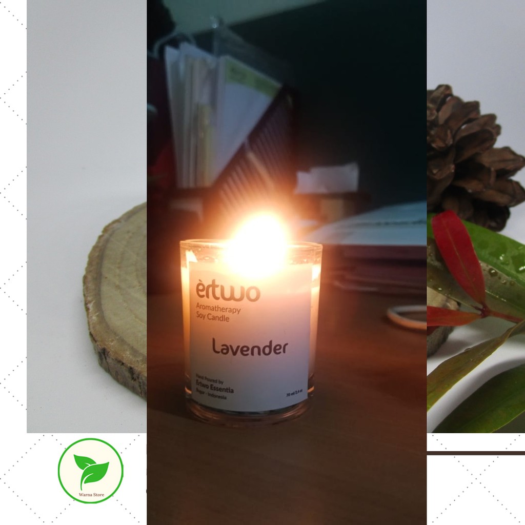 Premium Aromatherapy Soy Candle – Lilin Aromaterapi Sandalwood 70ml