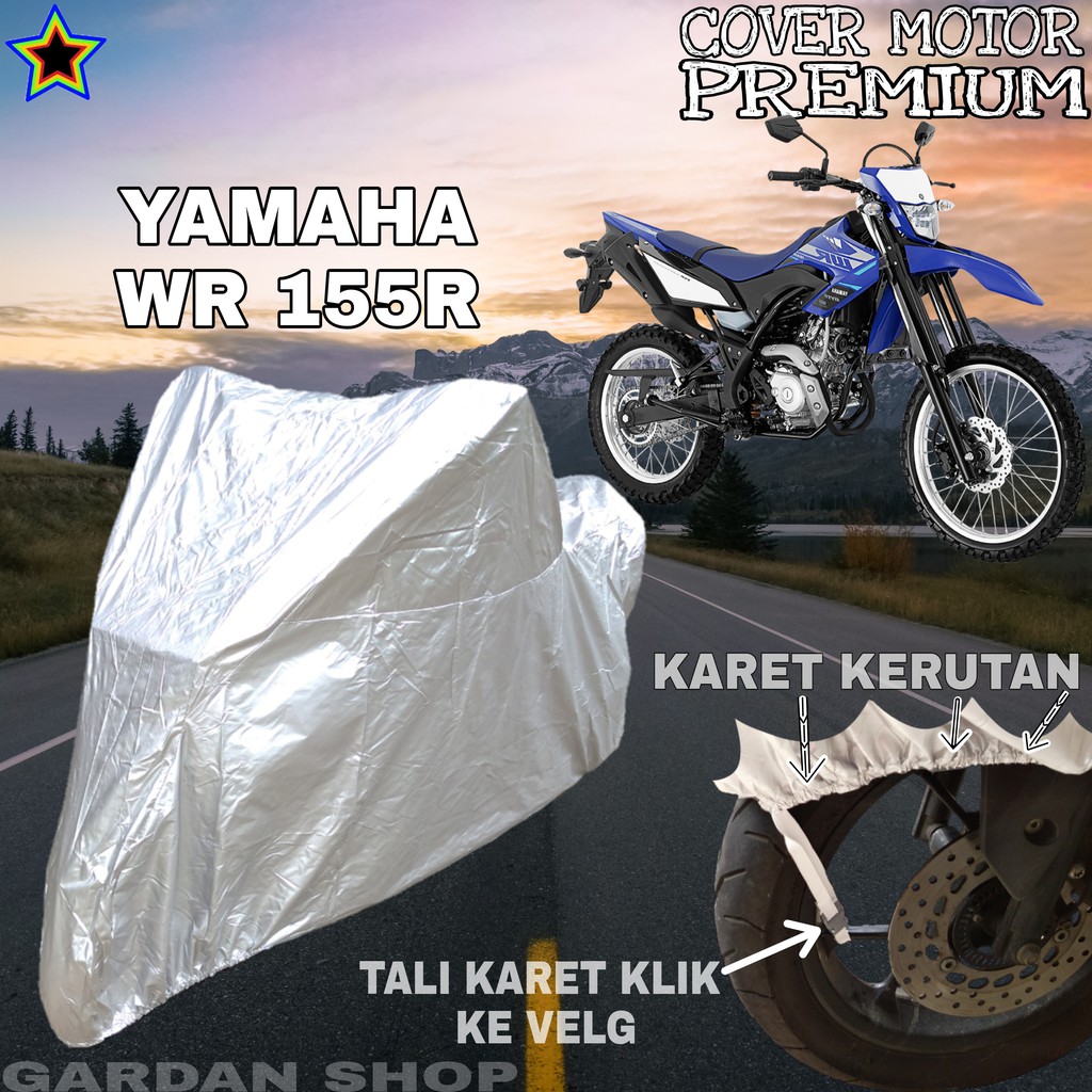 Sarung Motor YAMAHA WR 155R SILVER POLOS Body Cover Penutup Motor Yamaha Wr PREMIUM