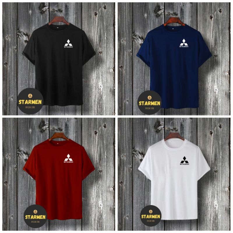 Kaos Distro Unisex MITSUBISHI Katun Combed 30s/ sablon polyflex/polyflex premium / Pakaian Pria Wanita Atasan Cowok Cewek /kaos kekinian/ kaos viral/ tshirt tumbrl tee basic/ Kaos kata kata / kaus / kaus oblong oversize kaos murah best seller ready