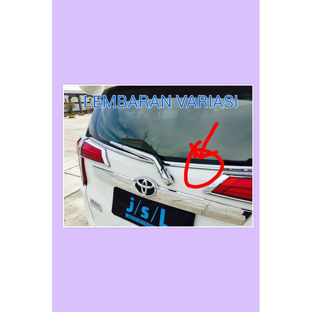 list kaca belakang calya/sigra