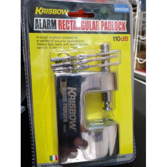 GEMBOK ALARM RECTANGULAR KRISBOW