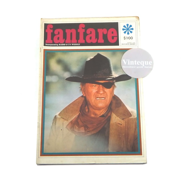Majalah Music TV Vintage Import Fanfare 7 August 1975 Rare