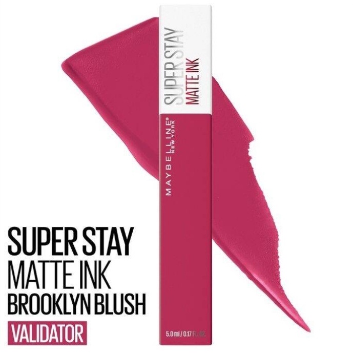 ORI 100% Maybelline Superstay Matte Ink Liquid Matte Lipstick Make Up Tahan Lama Hingga 24 Jam lipstik lipstick maybelin maybeline lipten maybeline my beline supertstay lipstik maybelline ori tahan lama lip matte maybelline original 220 Ambitios 385-385 Validator
