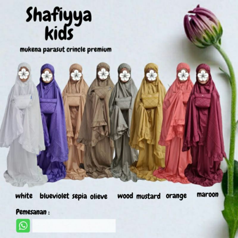 MUKENA TRAVELING MUKENA ANAK SEKOLAH MUKENA PARASUT PREMIUM  UNTUK UMUR 9 TAHUN 15 TAHUN