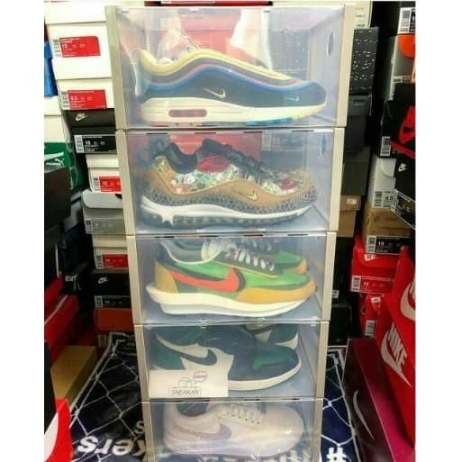 Kotak Sepatu jumbo Acrylic Transparan