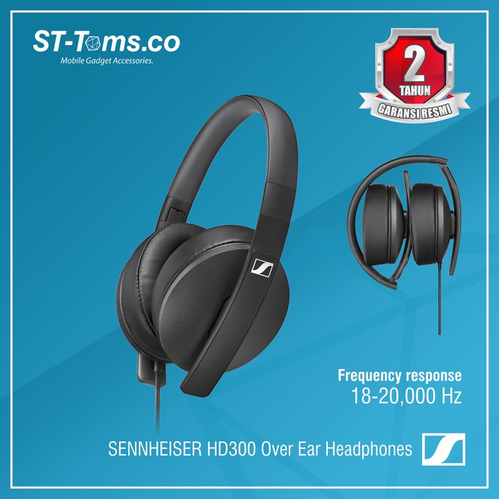 Sennheiser HD 300 / HD300 Around Ear Headphones - Black