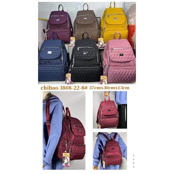 Tas Ransel Chibao 3808-22 bahan Kanvas Ukuran Besar. Tas Ransel Wanita Import Tas Wanita Import Tas Chibao Ransel Tas Chibao ORI Chibao Best Seller Bisa bayar ditempat.!!!!