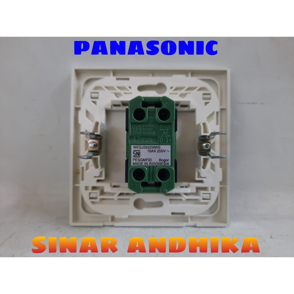 SAKLAR ENGKEL KECIL HOTEL SILVER ECO C STYLE E PANASONIC WESJ 78019MWS+WESJ 5932MWS