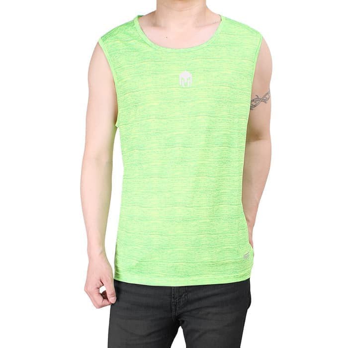 SINGLET / SLEEVELESS SPORT MILLS FIRE RUN SLEEVE LESS  - NEON GREEN