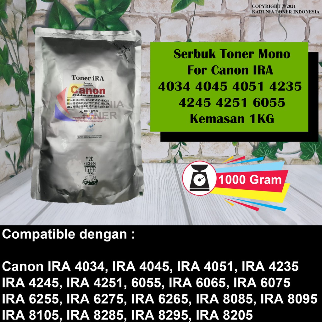 Serbuk Toner iRA 4034 4045 4051 4235 4245 4251 6055 6065 6075 6255 1KG