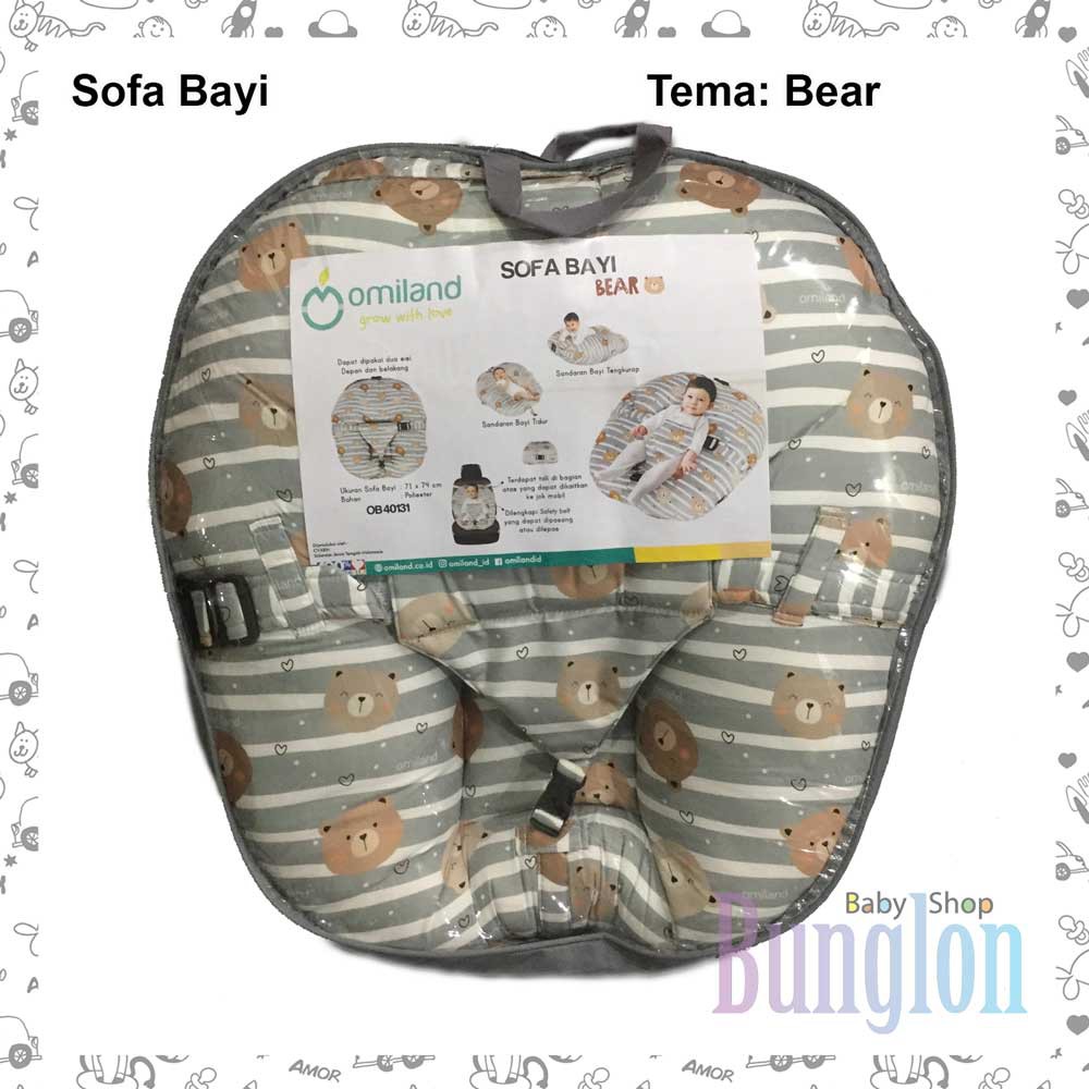 Sofa Bayi Omiland Motif Bear Train Penguin Empuk Aman Gasper