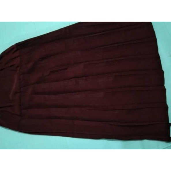 [KODE BARANG LWN57] Rok panjang SD/MI, Rok plisket merah hati, Rok panjang plisket turun pinggang SD