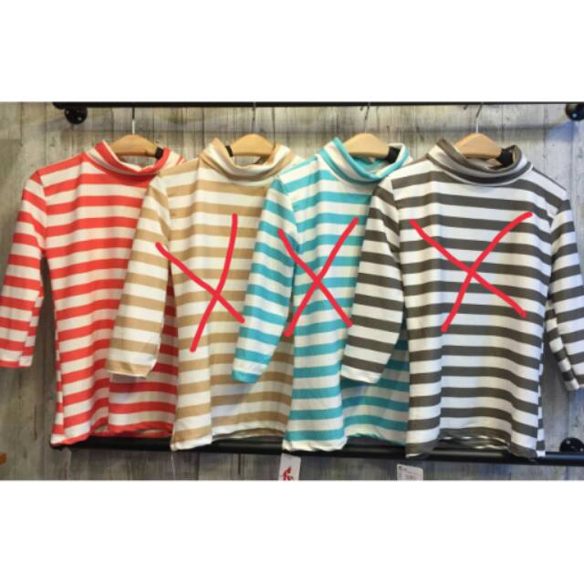 Turtle neck stripe / GROSIR KAOS / GROSIR TURTLE NECK