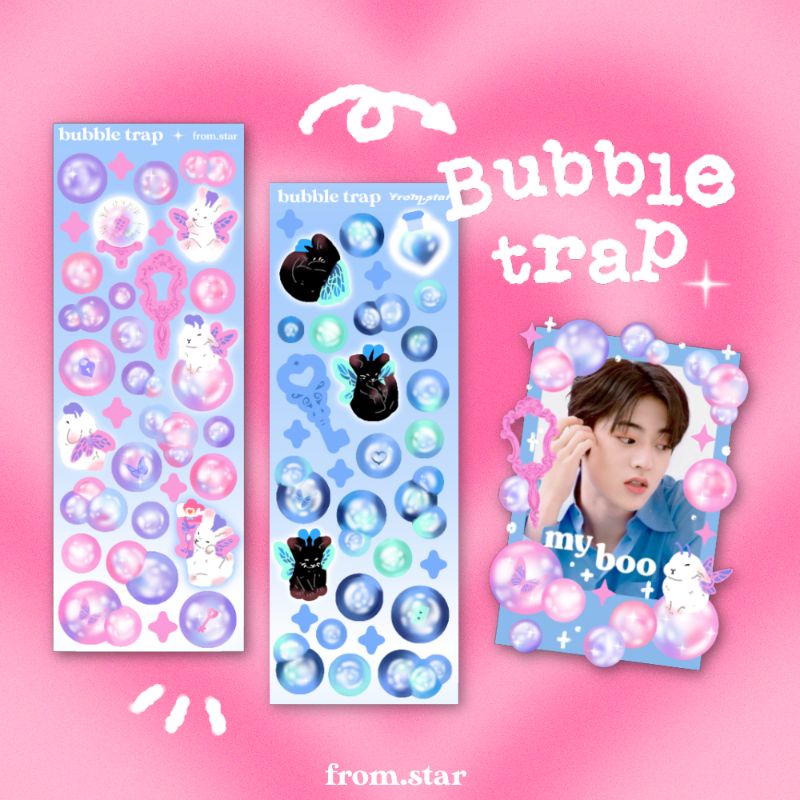 

[from.star] BUBBLE TRAP STICKER | Deco Sticker | Polco Sticker