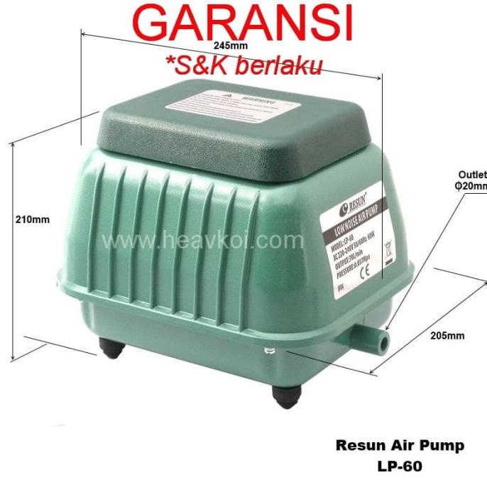 Resun LP 60 aerator / air pump / pompa udara