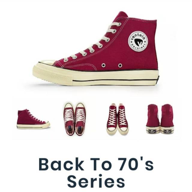 SEPATU VANTELA 70S HIGH  VENTELA PUBLIC MAROON GREEN NAVY YELLOW CIMAHI ANUGRAH SHOES BANDUNG