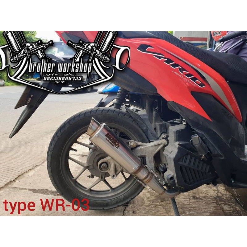 Knalpot WRC vario 125 150 led old new Racing bebasan type wr-03