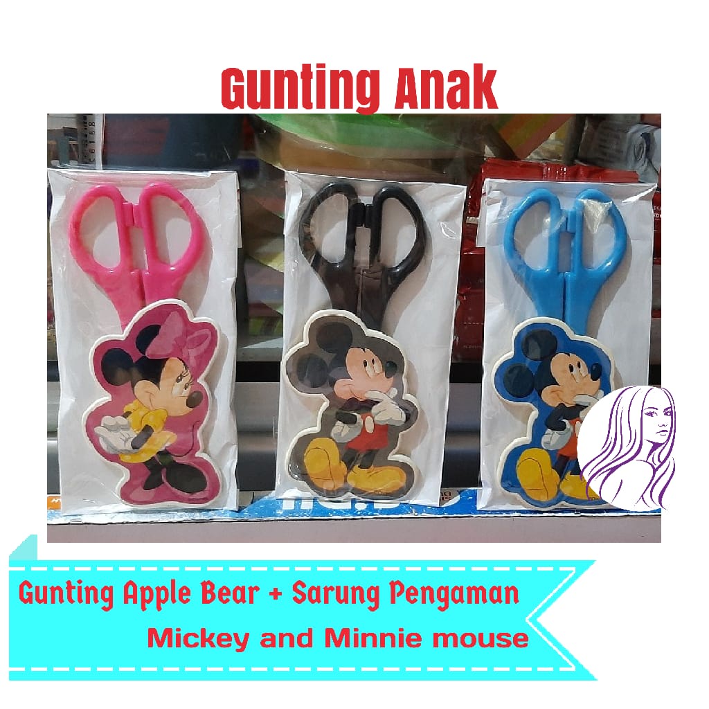 

Gunting Anak Karakter Apple Bear + Sarung Pengaman