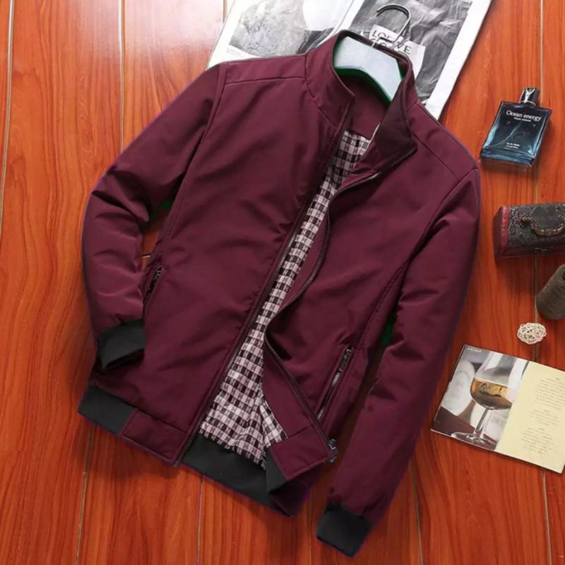 Jaket Holiday Harrington pria/wanita