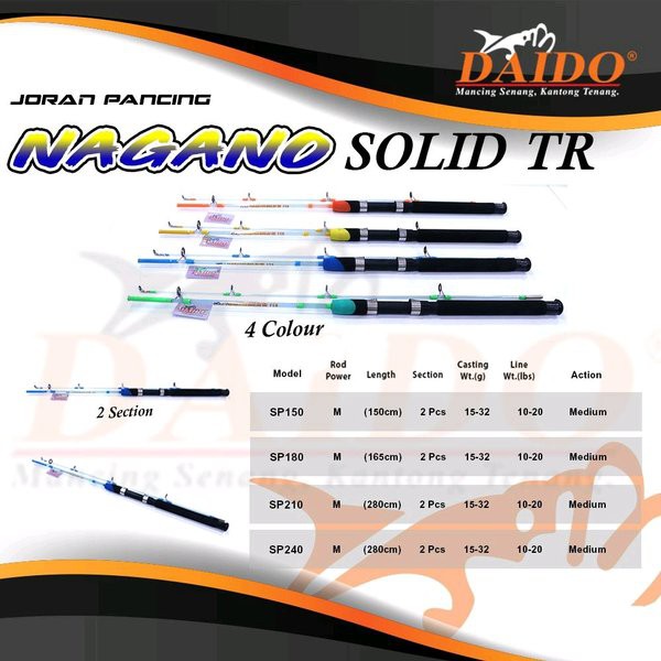 joran daido canerro atau nagano 210 joran fiber
