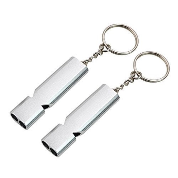 Gantungan Kunci Peluit Survival Outdoor Emergency Whistle Keychain