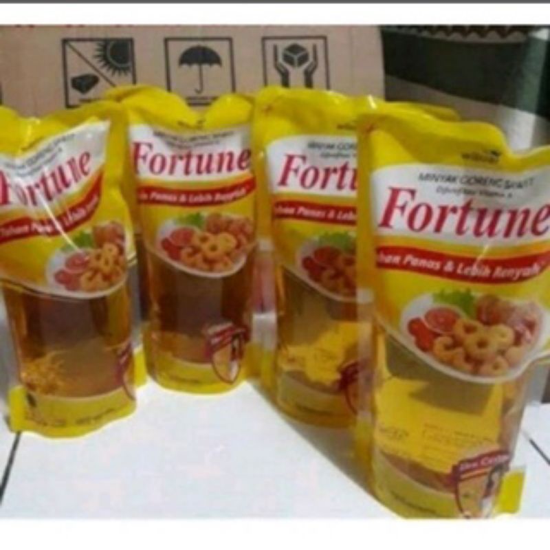 

Minyak goreng fortune refill 1 liter pouch