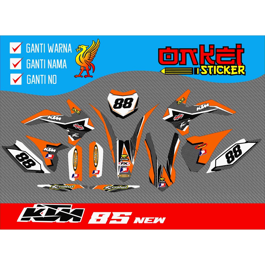 decal sticker ktm 85 new 5