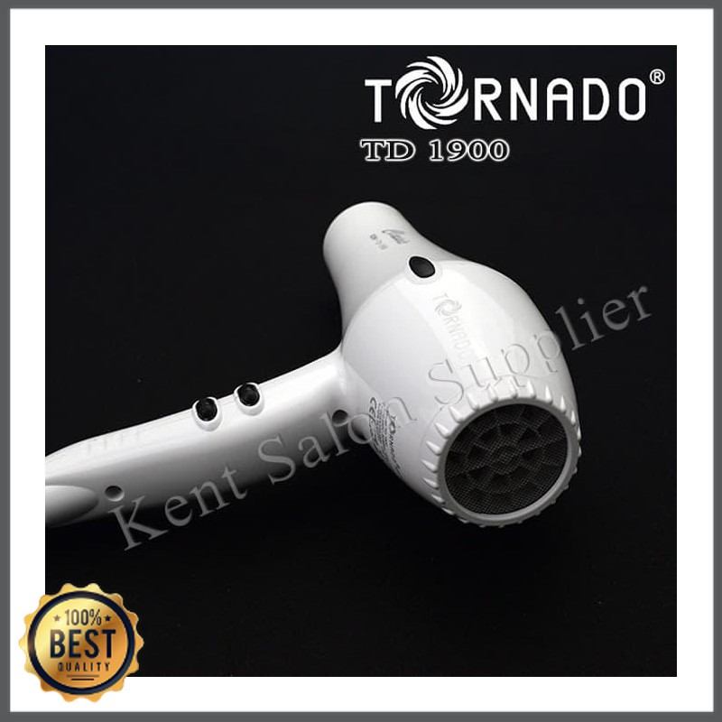 Waqasd Shop -  Hairdryer Tornado TD 1900 ION White TK-2450-1901