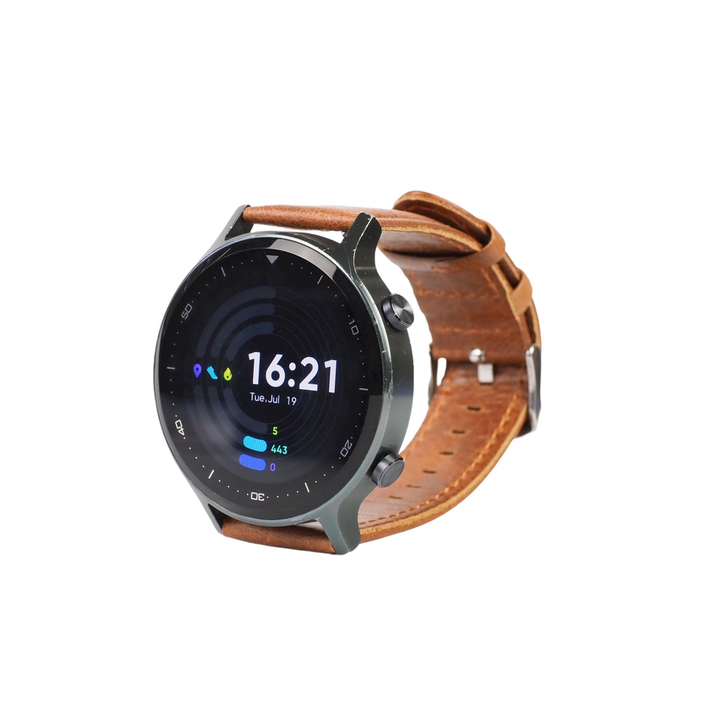 Leather 22mm Strap Tali Jam Universal Smartwatch Realme