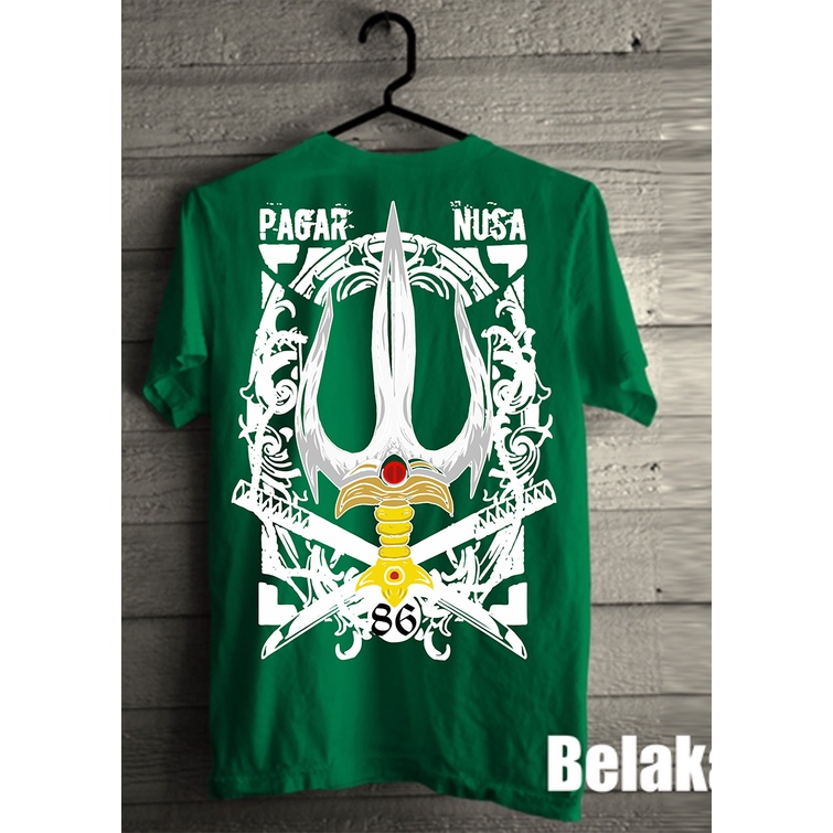 Kaos Pagar Nusa Trisula Simpel Distro-Hijau