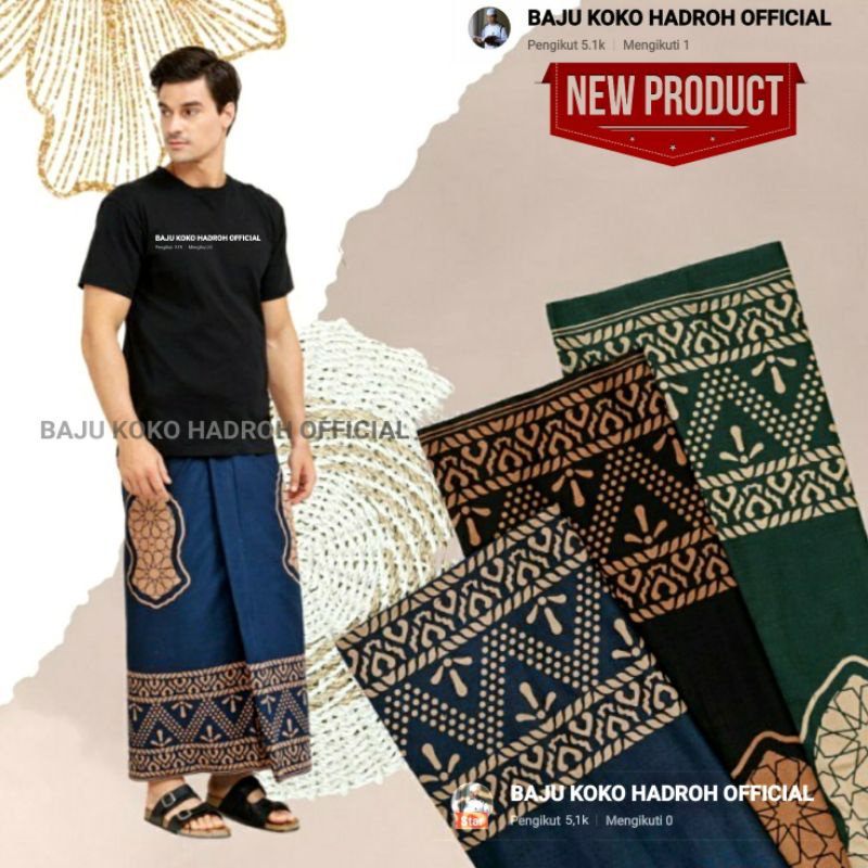 SARUNG PRIA TERBARU MOTIF TEROMPAH / SARUNG SHOLAT / SARUNG DEWASA