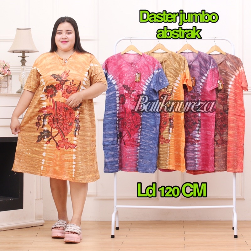 Daster super jumbo murah kekinian - Daster super jumbo motif pelangi - Daster kaos jumbo - Daster bi