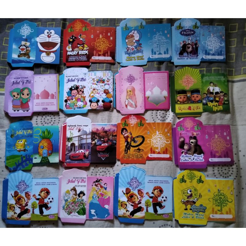 

Amplop lebaran lembaran belum dilem isi 50 lembar