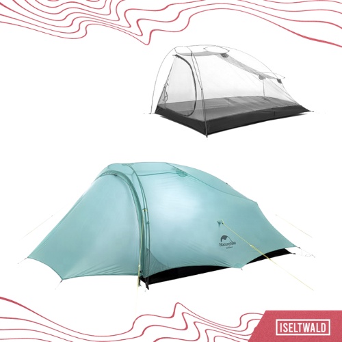 Tenda Naturehike Shared 2 NH20ZP091 Ultralight 2P camping hiking tent