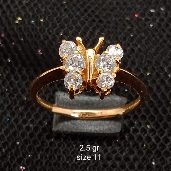 Cincin Emas 17K - 2.5 gr Kadar 750 - 1200