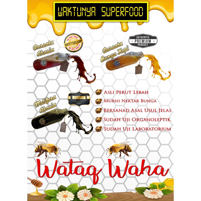 

madu- madu dorsata akasia netto 900gr, madu lulus lab universitas indonesia -madu.