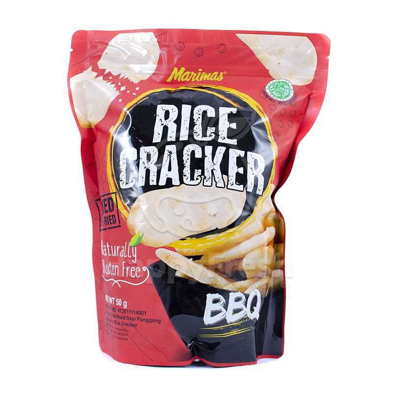 

marimas rice cracker barbeque - snack gluten free 50gr