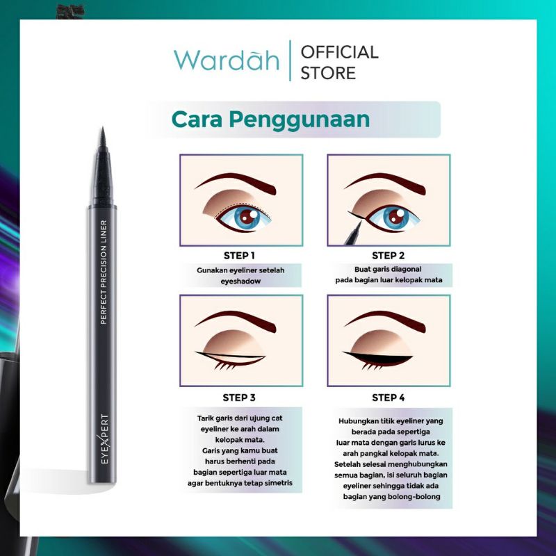 Wardah EyeXpert Perfect Precision Liner/ Eyeliner Waterproof