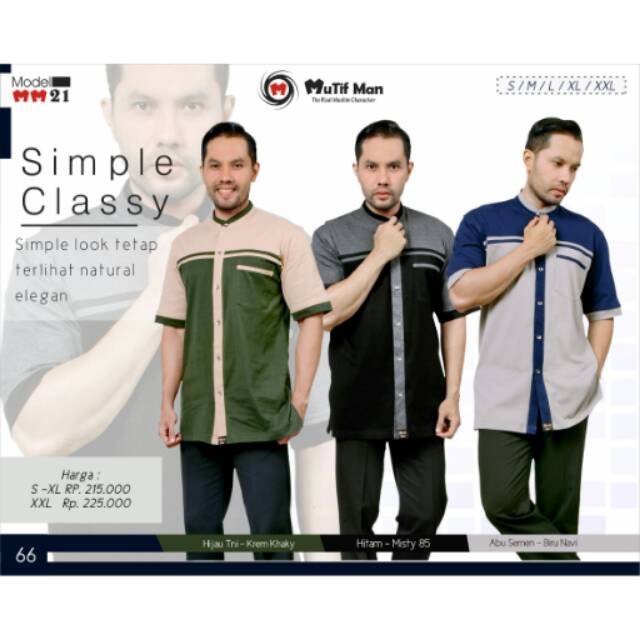MUTIF MAN 21 BIRU / HITAM / KOKO KAOS / KOKO MURAH