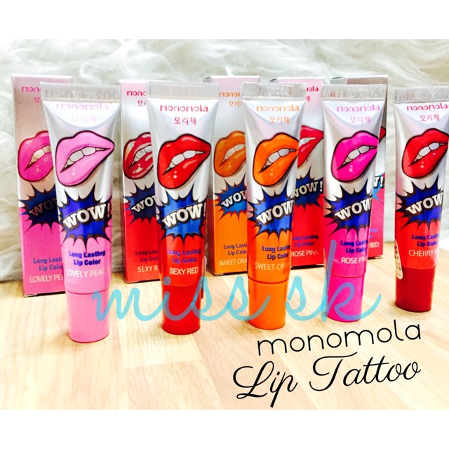 Lips Tattoo WOW MONOMOLA KOREA / Tato bibir / Lip tatto - ORANGE