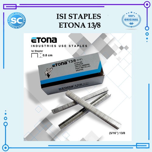 

Isi Staples Tembak Etona 13/8 - Refill Gun Tacker Etona 13/8