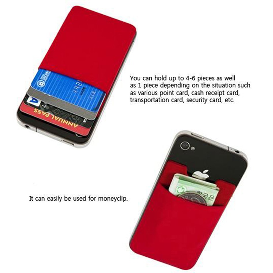 Smartphone Silicone Card Holder 3M / Tempat Kartu HP